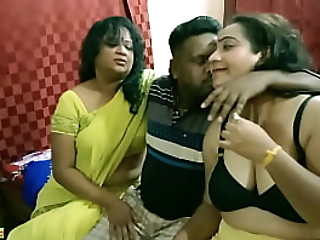 Indian Bengali Little Shaver Possessions Rueful Apropos Fuck Duo MILF Bhabhi !! Pulse Down In The Mouth Threesome Sex